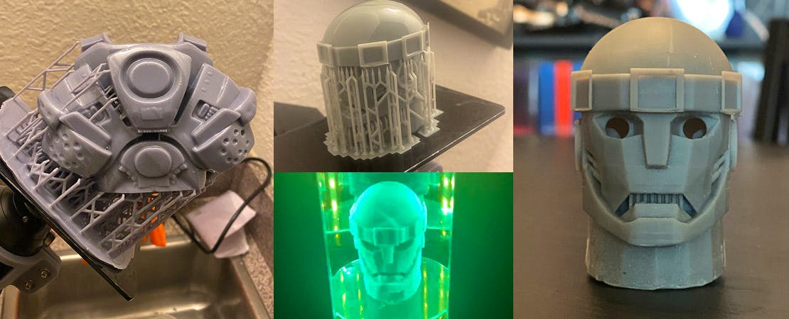 3D Printing, Post-processing, and Curing